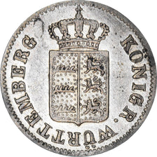 Coin, German States, WURTTEMBERG, Wilhelm I, Kreuzer, 1841, EF(40-45), Silver