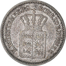 Coin, German States, WURTTEMBERG, Karl I, Kreuzer, 1871, EF(40-45), Silver