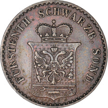 Munten, Duitse staten, SCHWARZBURG-SONDERSHAUSEN, Pfennig, 1846, Arnstadt, ZF+