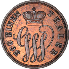 Coin, German States, SCHAUMBURG-LIPPE, Georg Wilhelm, Pfennig, 1858, AU(50-53)