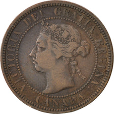 CANADA, Cent, 1890, Royal Canadian Mint, KM #7, EF(40-45), Bronze, 25.5, 5.40