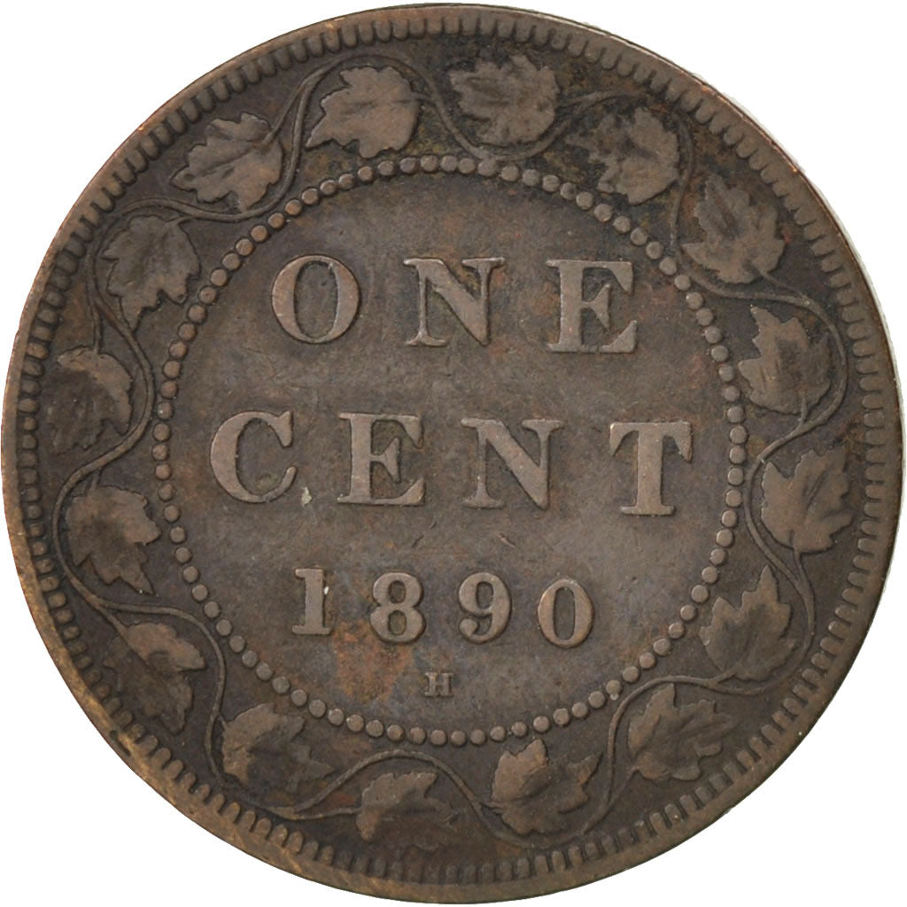 CANADA, Cent, 1890, Royal Canadian Mint, KM #7, EF(40-45), Bronze, 25.5, 5.40