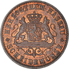 Monnaie, Etats allemands, NASSAU, Adolph, Kreuzer, 1862, Wiesbaden, SUP, Cuivre