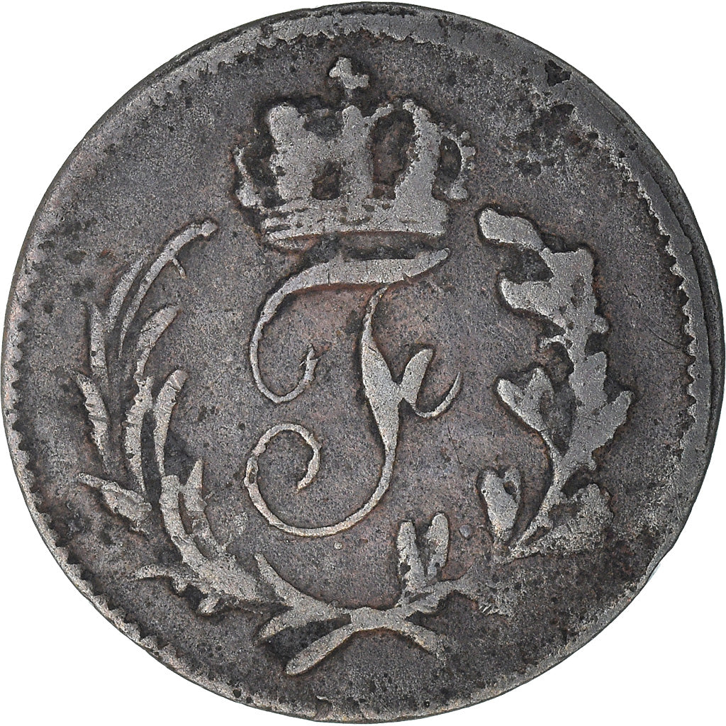 Coin, German States, SAXE-HILDBURGHAUSEN, Friedrich I, Heller, 1821, VF(30-35)