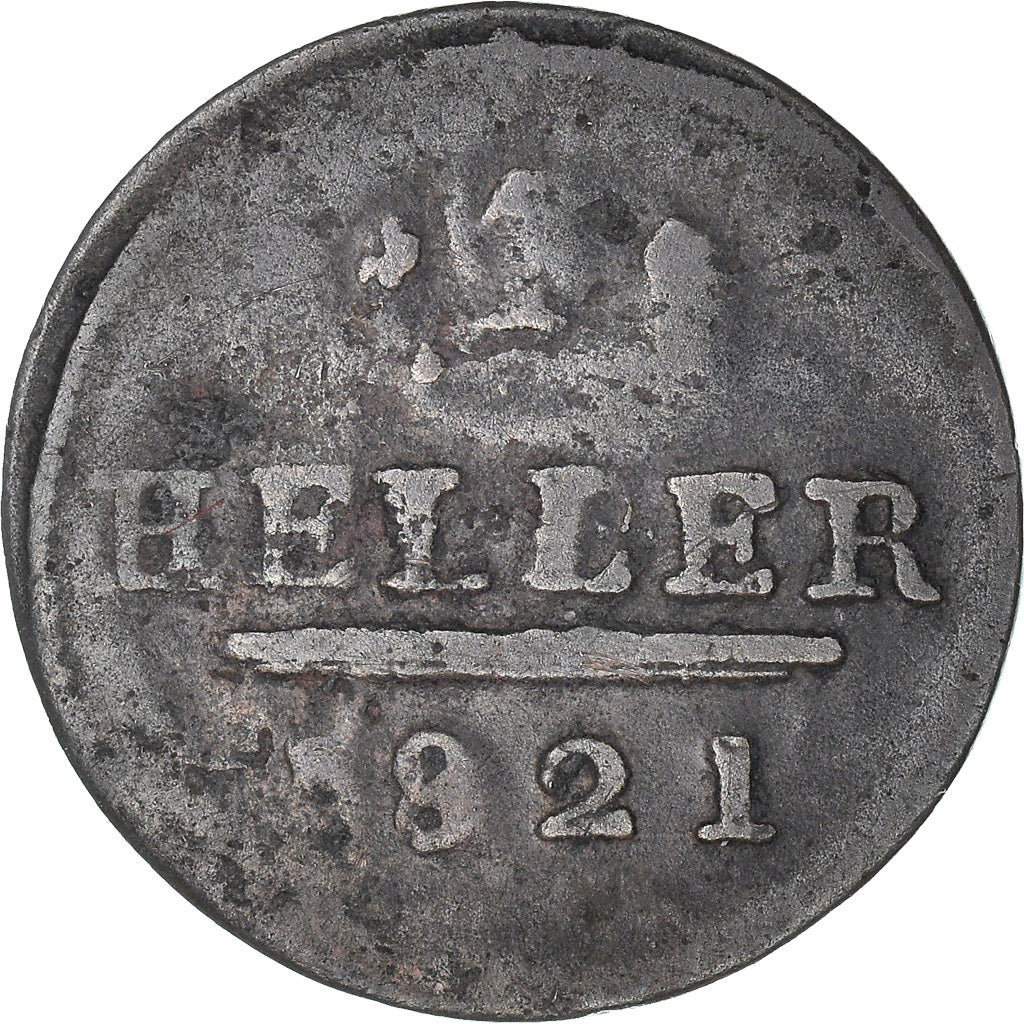 Coin, German States, SAXE-HILDBURGHAUSEN, Friedrich I, Heller, 1821, VF(30-35)