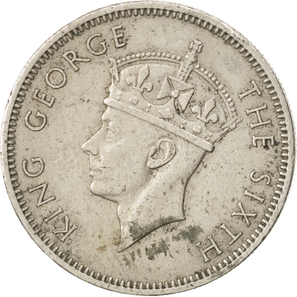 MALAYA, 20 Cents, 1948, KM #9, EF(40-45), Copper-Nickel, 23.6, 5.57