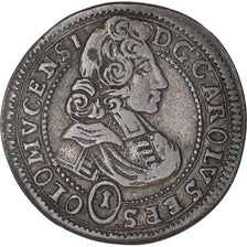 Moneta, Stati austriaci, OLMUTZ, Karl III Josef, Kreuzer, 1704, BB, Argento