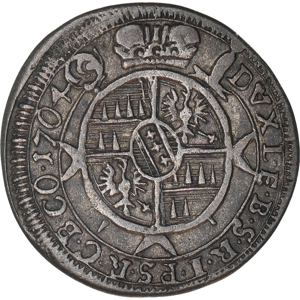 Moneta, Stati austriaci, OLMUTZ, Karl III Josef, Kreuzer, 1704, BB, Argento