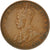 Moneda, Australia, George V, Penny, 1933, MBC, Bronce, KM:23