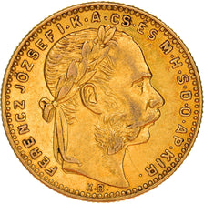 Moneda, Hungría, Franz Joseph I, 8 Forint 20 Francs, 1890, Kormoczbanya, MBC+