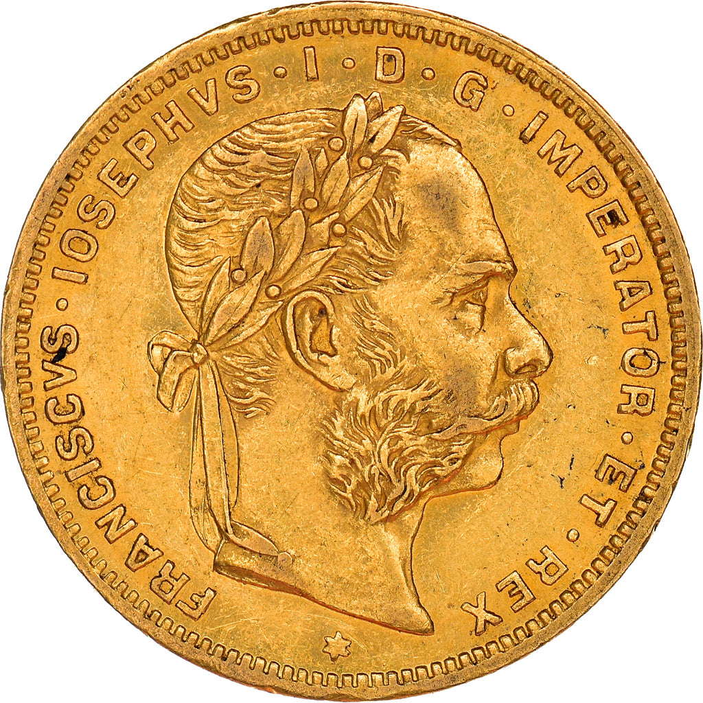 Monnaie, Autriche, Franz Joseph I, 8 Florins-20 Francs, 1886, TTB+, Or, KM:2269