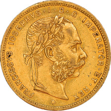 Monnaie, Autriche, Franz Joseph I, 8 Florins-20 Francs, 1886, TTB+, Or, KM:2269