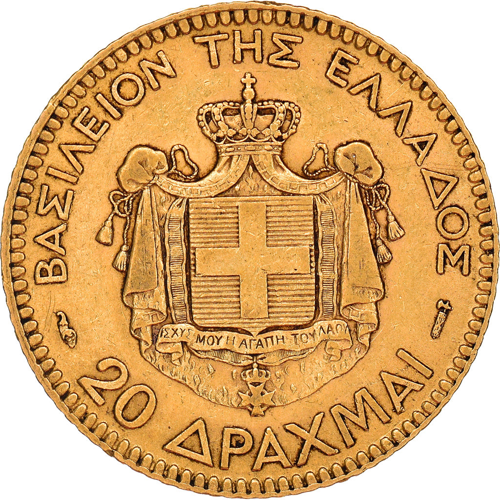 Münze, Griechenland, George I, 20 Drachmai, 1884, Paris, SS, Gold, KM:56