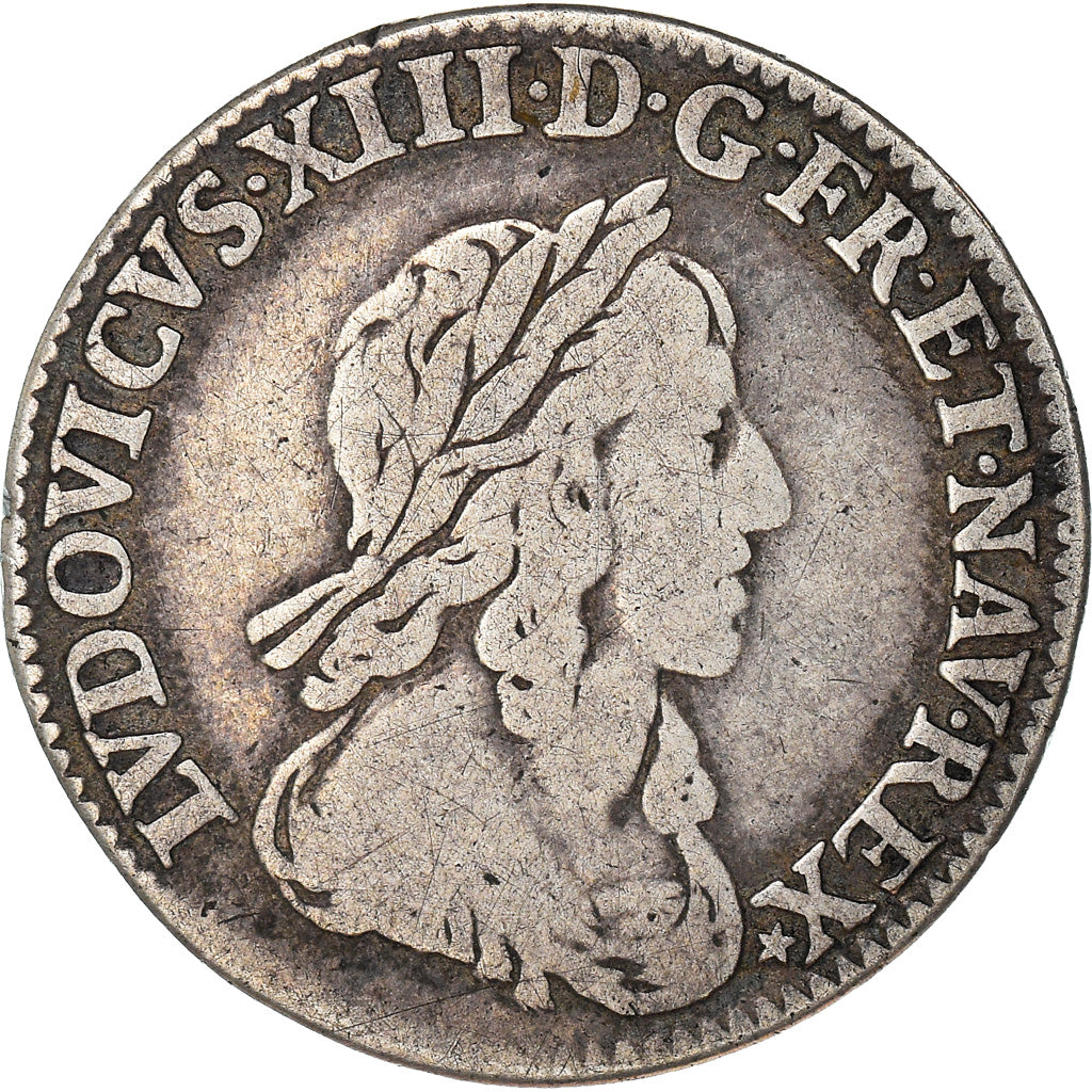 Monnaie, France, Louis XIII, 1/12 Ecu, 1642, Paris, 2ème poinçon de Warin, TB