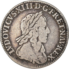 Monnaie, France, Louis XIII, 1/12 Ecu, 1642, Paris, 2ème poinçon de Warin, TB