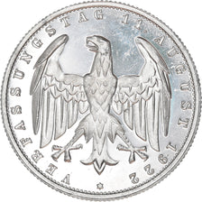 Coin, GERMANY, WEIMAR REPUBLIC, 3 Mark, 1922, Muldenhütten, Proof, MS(64)