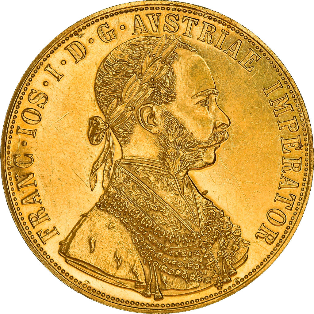 Coin, Austria, Franz Joseph I, 4 Ducat, 1915, Vienne, Official restrike