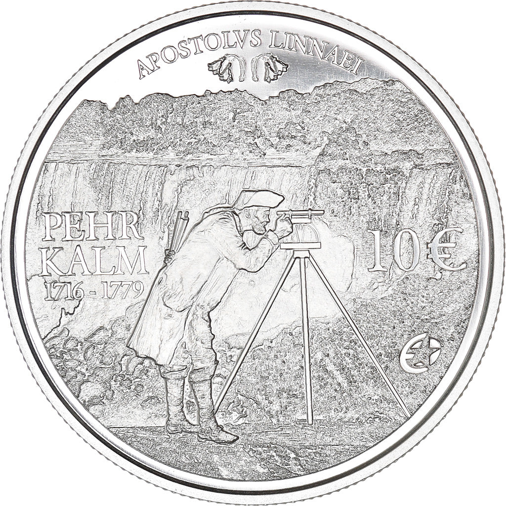 Finland, 10 Euro, Pehr Kalm, 2011, Vantaa, Proof, MS(65-70), Silver, KM:167