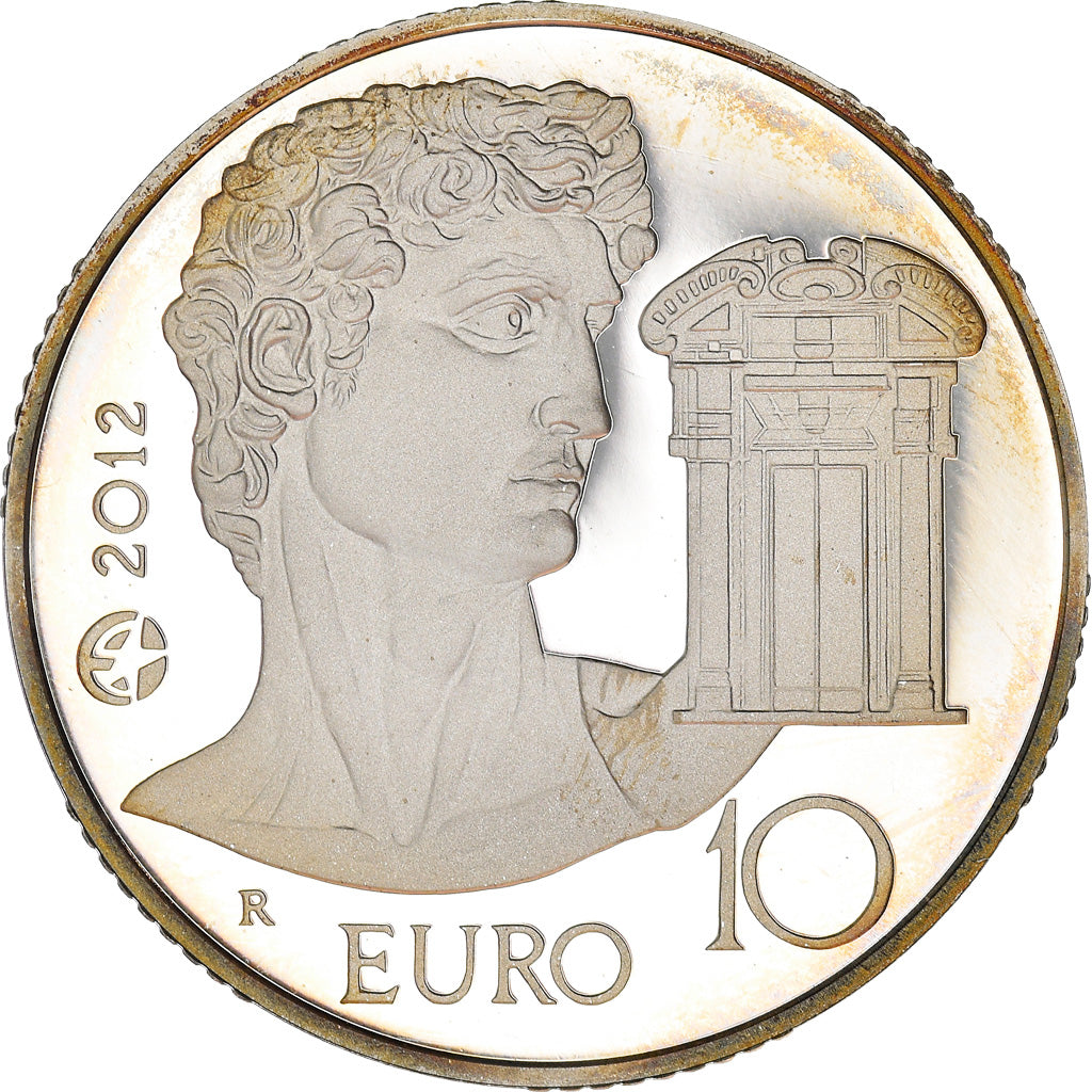 Italy, 10 Euro, Michelangelo Buonarroti, 2012, Rome, Proof, MS(65-70), Silver