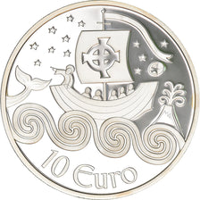 REPUBLIEK IERLAND, 10 Euro, St. Brendan the Navigator, 2011, Proof, FDC, Zilver