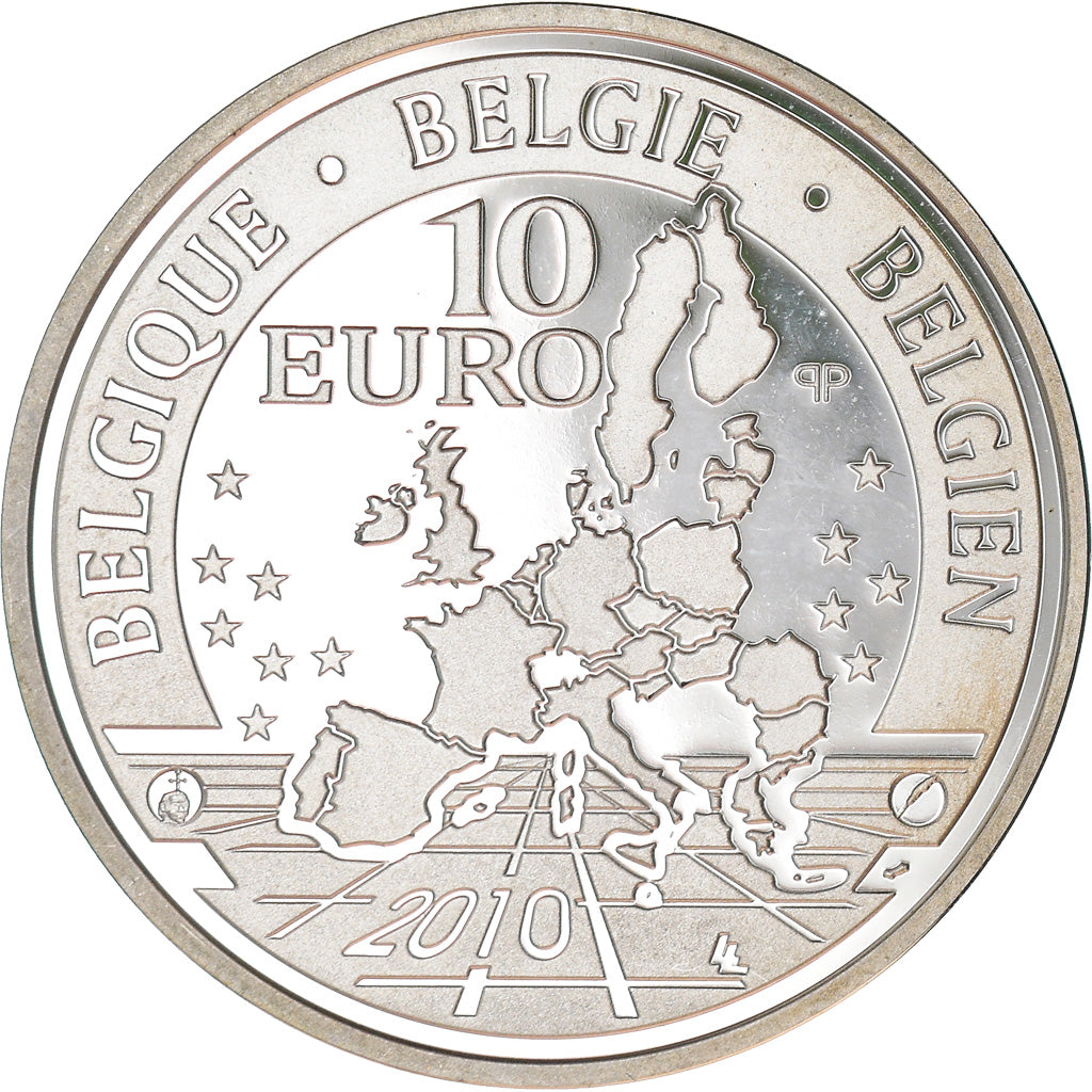 Belgique, 10 Euro, Musée Royal de l'Afrique Centrale, 2010, Colorisé, FDC