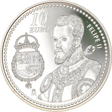 Spain, 10 Euro, Felipe II, 2009, Madrid, Proof, MS(65-70), Silver, KM:1214