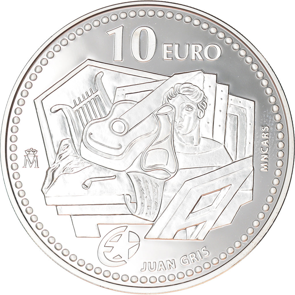 Spain, 10 Euro, Juan Gris, 2012, Proof, MS(65-70), Silver, KM:1255