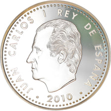 Espagne, 10 Euro, Gaudi's Sagrada Familia, 2010, Madrid, Proof, FDC, Argent