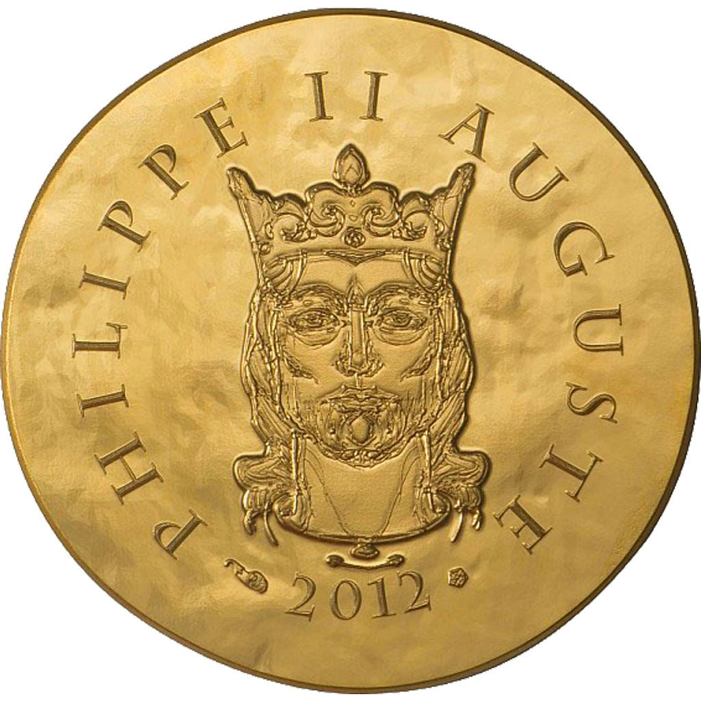 Vème République, 50 Euro Or Philippe II Auguste 2012, KM 1858