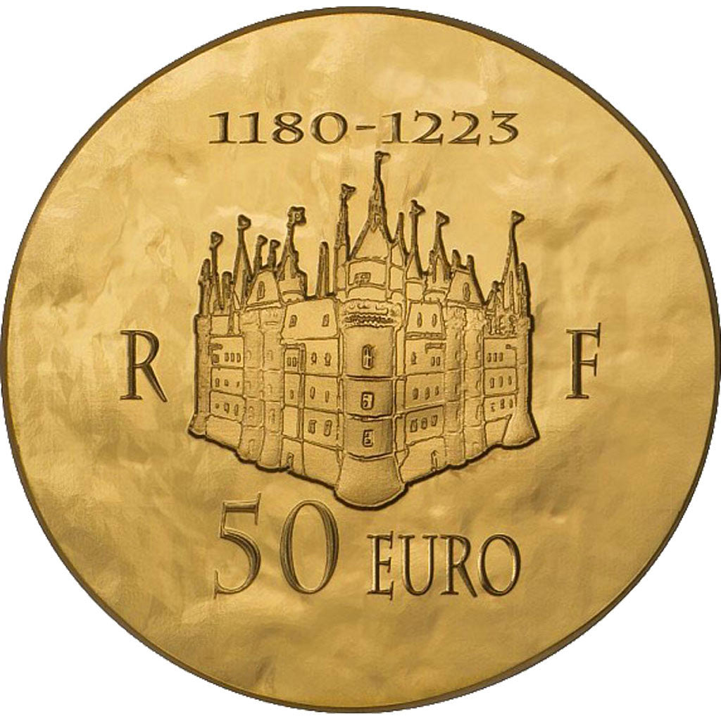Vème République, 50 Euro Or Philippe II Auguste 2012, KM 1858