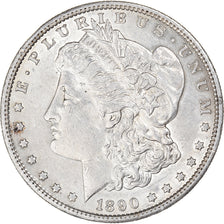 Coin, United States, Morgan Dollar, Dollar, 1890, San Francisco, AU(50-53)