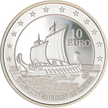 Malta, 10 Euro, Phoenicians in Malta, 2011, Proof, MS(65-70), Silver, KM:142