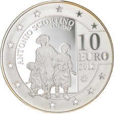 Malta, 10 Euro, Antonio Sciortino, 2012, Proof, MS(65-70), Silver, KM:152
