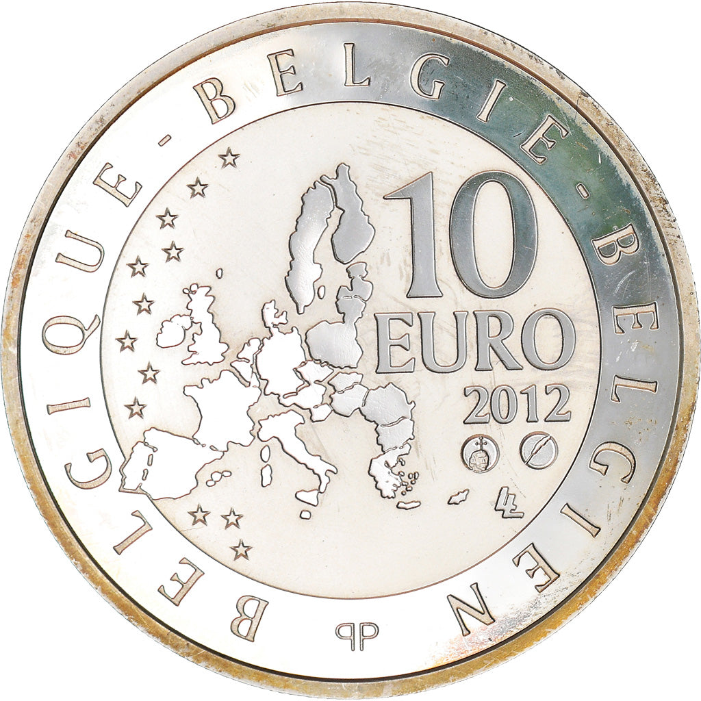 Belgium, 10 Euro, Paul Delvaux, 2012, Proof, MS(64), Silver