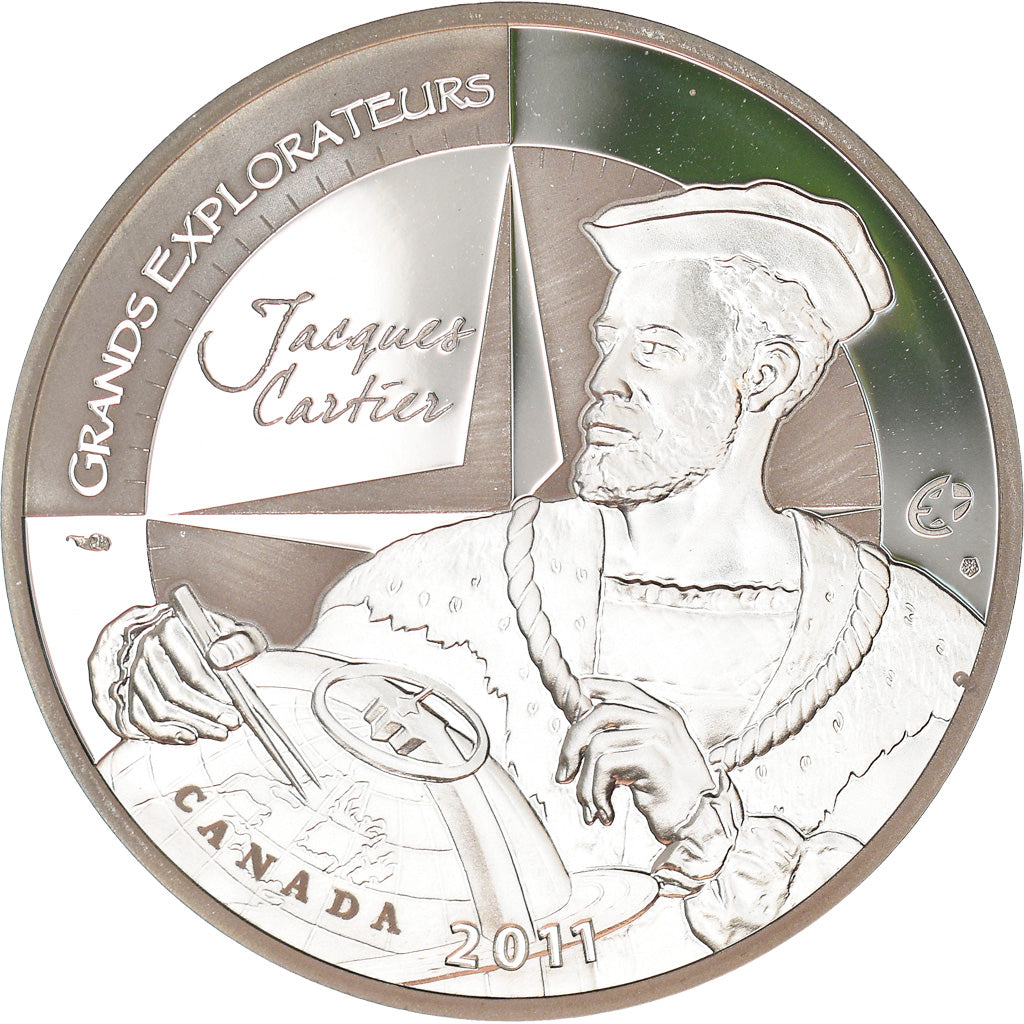 France, Monnaie de Paris, 10 Euro, Jacques Cartier, 2011, Paris, Proof