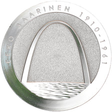 Finland, 10 Euro, Eero Saarinen, 2010, Vantaa, Proof, MS(65-70), Silver, KM:151