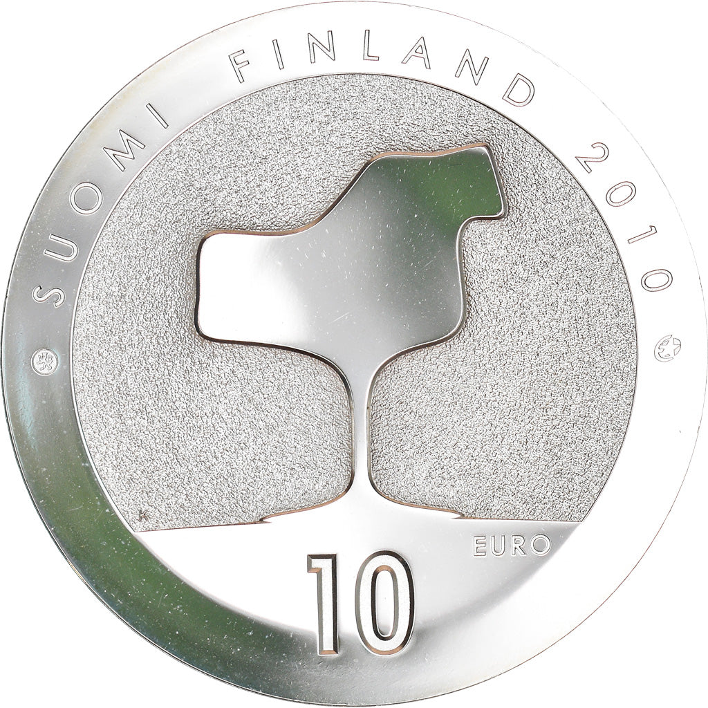 Finland, 10 Euro, Eero Saarinen, 2010, Vantaa, Proof, MS(65-70), Silver, KM:151