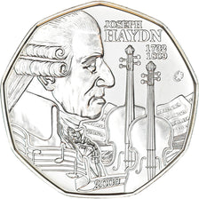 Austria, 5 Euro, Joseph Haydn, 2009, MS(65-70), Silver, KM:3170