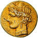 Monnaie, Zeugitana, Carthage, Trihémistatère, 264-241 BC, TTB+, Electrum