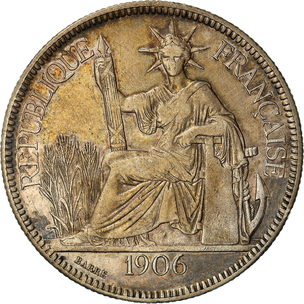 Monnaie, FRENCH INDO-CHINA, Piastre, 1906, Paris, TTB, Argent, KM:5a.1
