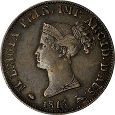 Munten, Italiaanse staten, PARMA, Maria Luigia, 5 Soldi, 1815, ZF, Zilver, KM:26