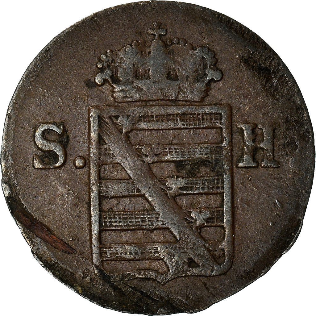 Coin, German States, SAXE-HILDBURGHAUSEN, Friedrich I, Heller, 1817, VF(30-35)