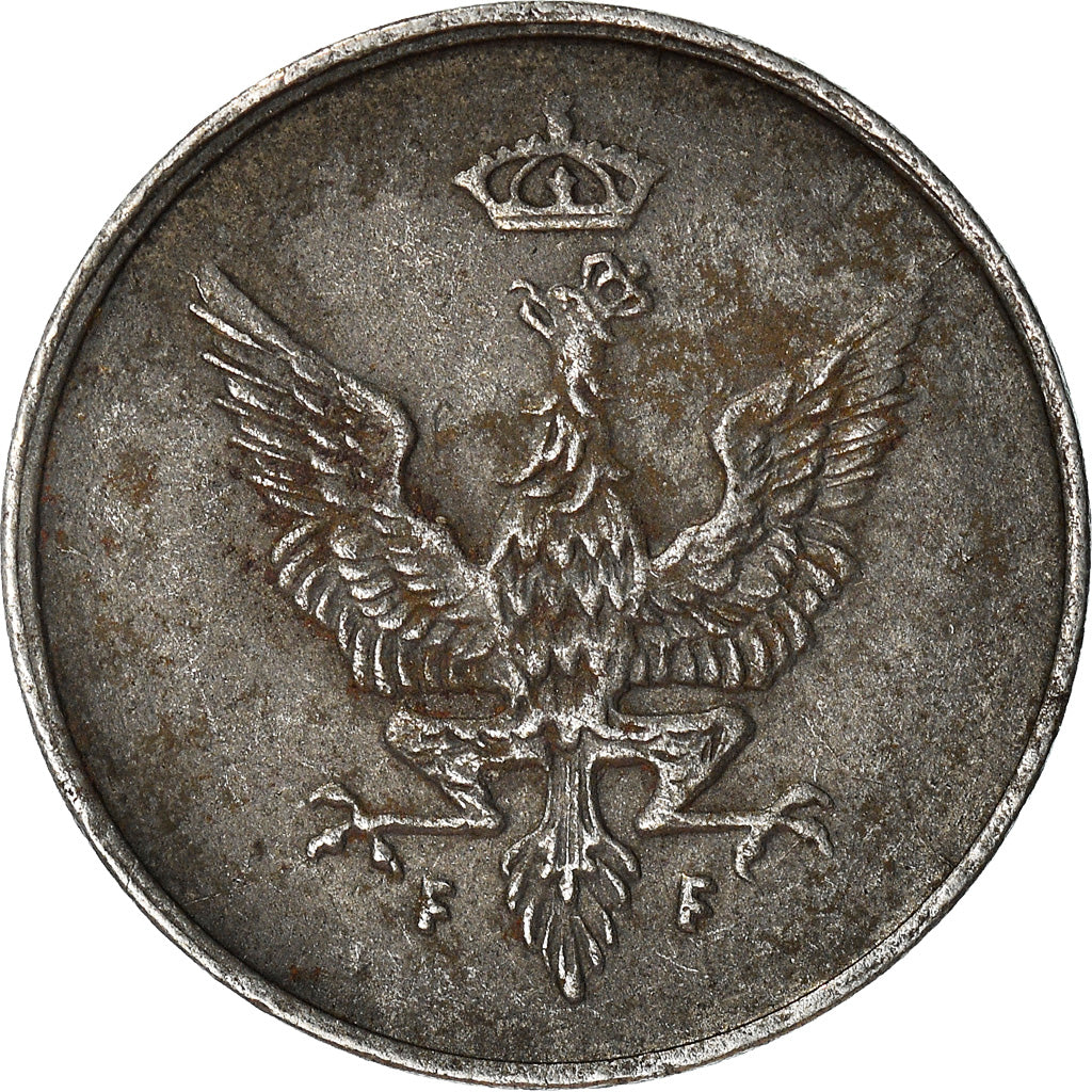 Coin, Poland, Fenig, 1918, Stuttgart, Germany, EF(40-45), Iron, KM:4