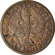 Coin, Poland, Grosz, 1939, Warsaw, EF(40-45), Bronze, KM:8a