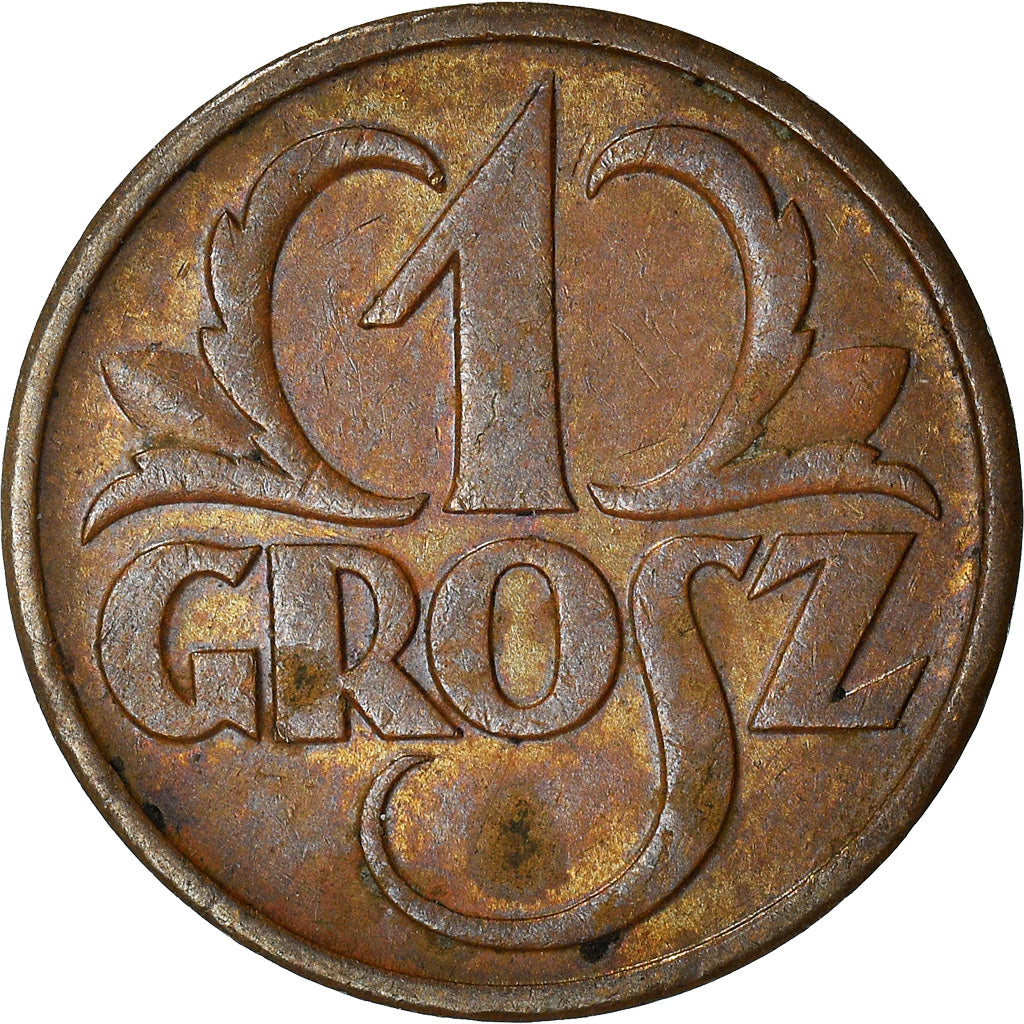 Coin, Poland, Grosz, 1939, Warsaw, EF(40-45), Bronze, KM:8a