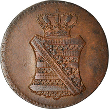 Coin, German States, SAXONY-ALBERTINE, Anton, Pfennig, 1833, EF(40-45), Copper