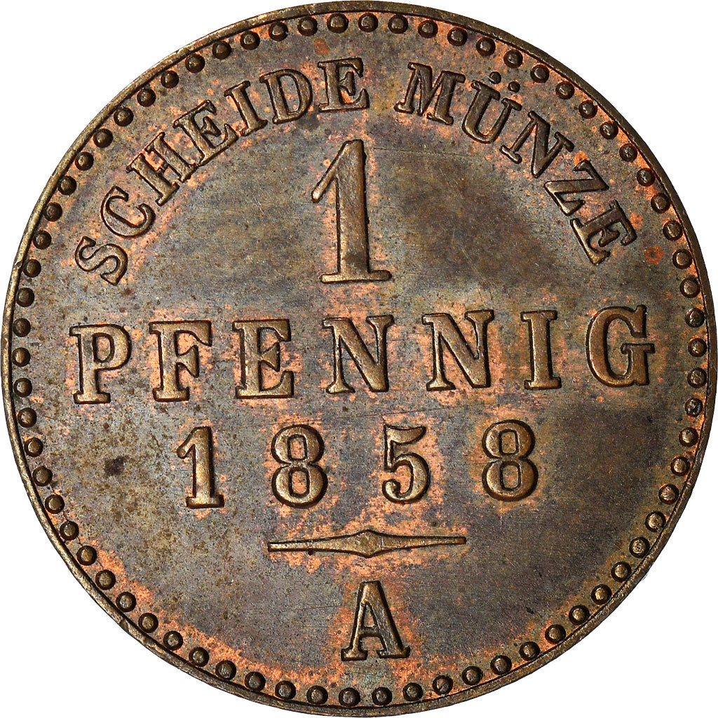 Coin, German States, SAXE-WEIMAR-EISENACH, Karl Alexander, Pfennig, 1858