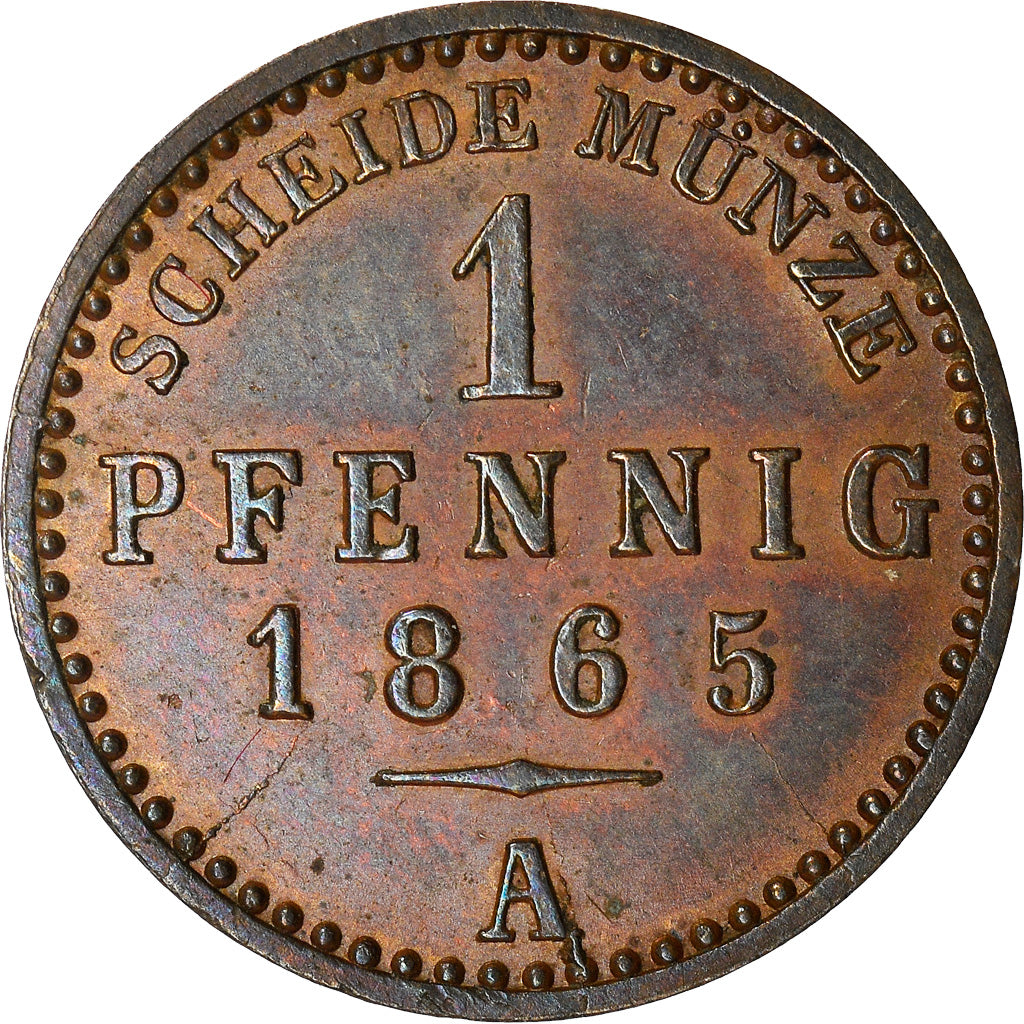 Coin, German States, SAXE-WEIMAR-EISENACH, Karl Alexander, Pfennig, 1865