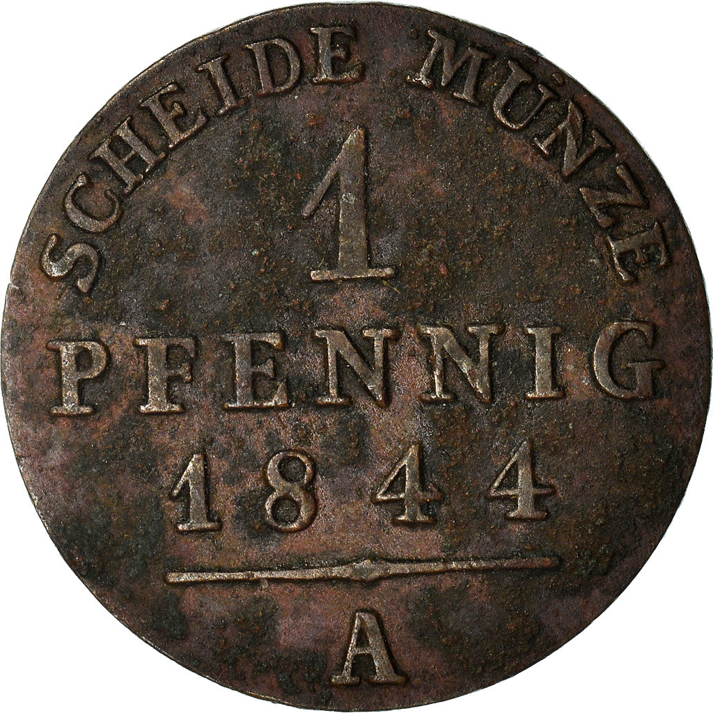 Coin, German States, SAXE-WEIMAR-EISENACH, Karl Friedrich, Pfennig, 1844