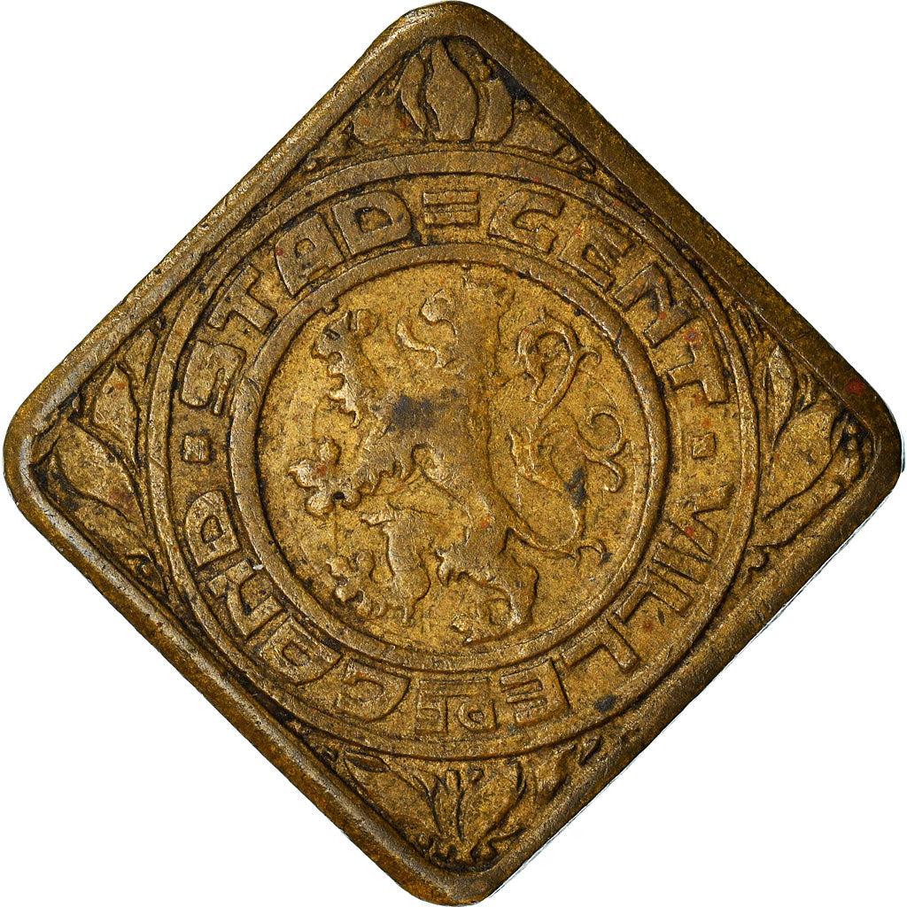 Coin, Belgium, Ville de Gand - Stad Gent, Gent, 50 Centimes, 1915, VF(30-35)